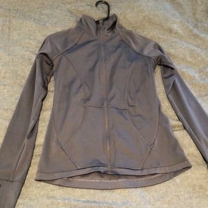 Grey Full Zip Workout Jacket